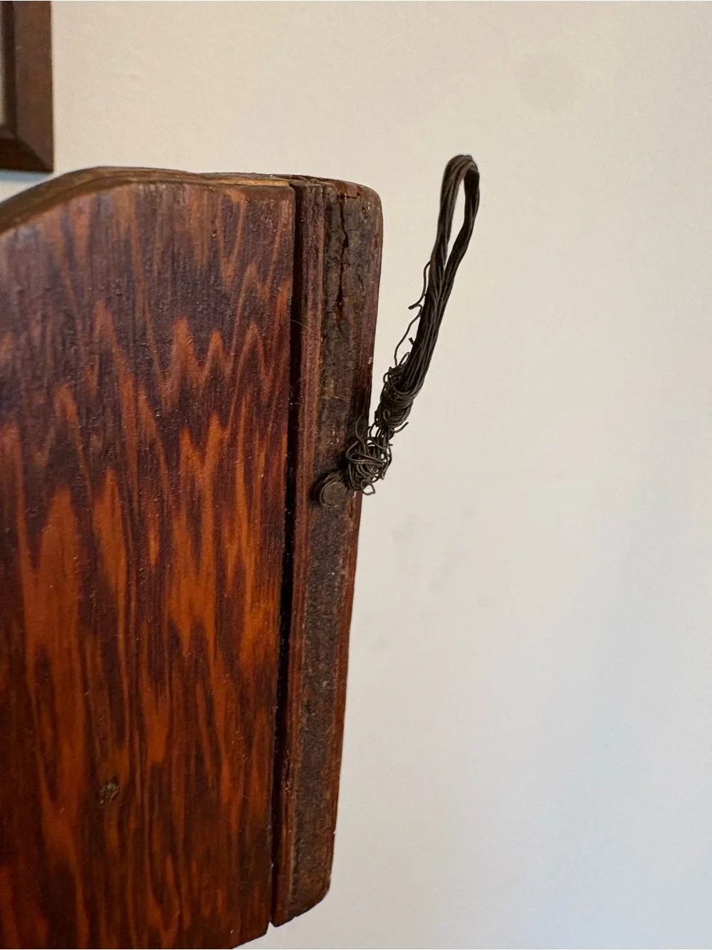 Vintage 1970’s Wooden Corner DisplayTrinket Shelf with 3 Tiered Design.